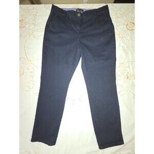 Nautica Jeans Women’s‎ Navy Chino Flat Front Casual Ankle Pants - Size 10